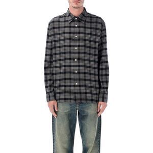 SUNFLOWER Plaid Long Sleeve Shirt Men BLACK Shirts